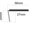 Treads Stair Nosings LK1 Single Channel Rake Backed Profile