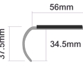 Treads Stair Nosings LR1 Single Channel Bull Nose Profile Treads Stair Nosings LR1 Single Channel Bull Nose Profile