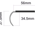 Treads Stair Nosings LR1 Single Channel Bull Nose Profile