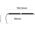 Treads Stair Nosings LUR2 Double Channel Chevron Ramped Back