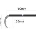 Treads Stair Nosings MR2 Double Channel Bull Nose Shape Treads Stair Nosings MR2 Double Channel Bull Nose Shape