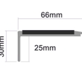 Treads Stair Nosings VS1 Single Channel Square Ramped Back