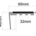 Treads Stair Nosings TK1 Single Channel For Carpet Tiles & Ceramic Tiles