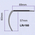 Treads Stair Nosings LRr160 Single Channel Bull Nose Shape